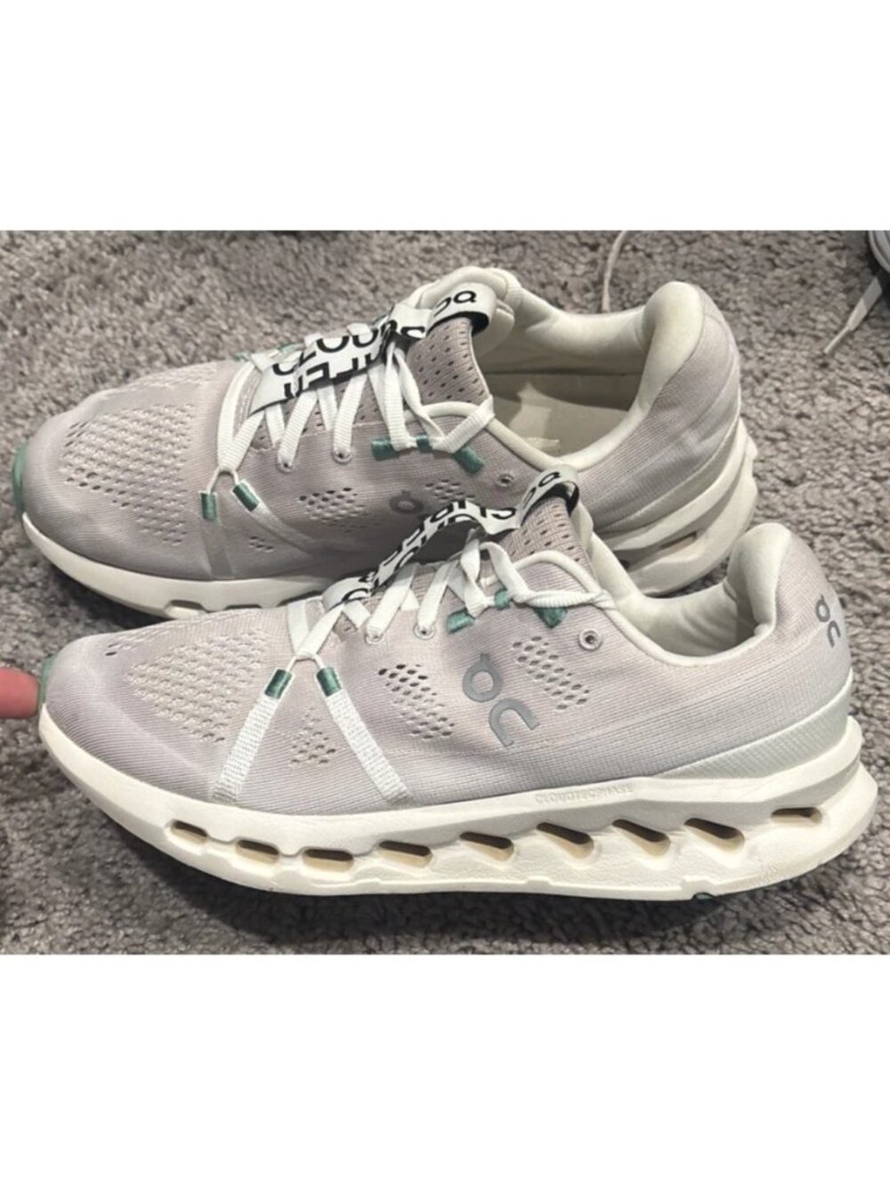 Nice! Women's On Cloudsurfer, Pearl/Ivory, Size 10 B Medium US